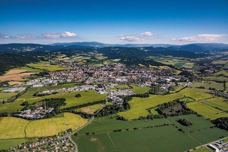 Šumperk - letecký pohled