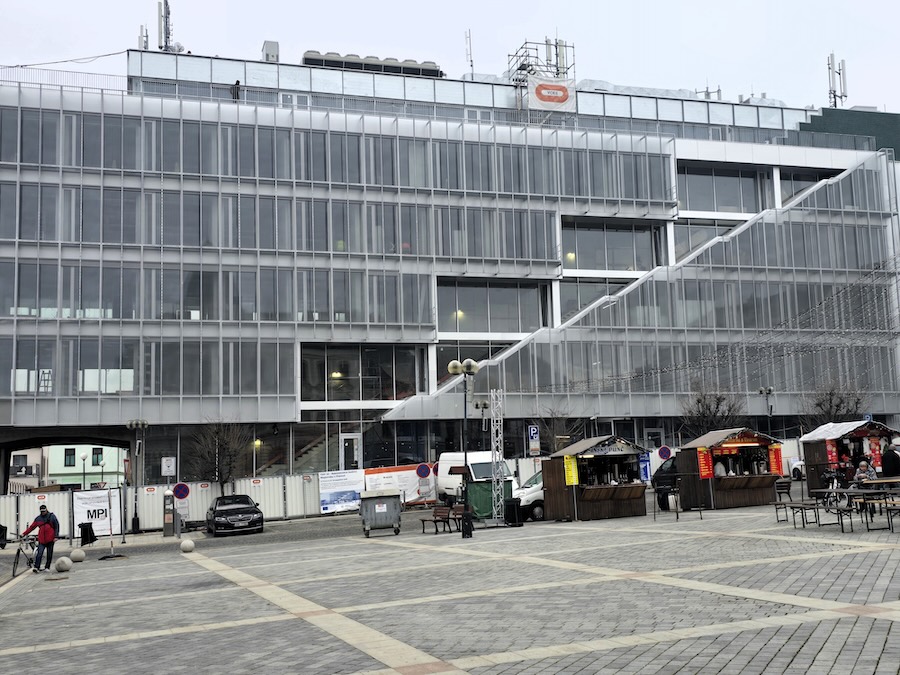 Budování nového magistrátu v Přerově